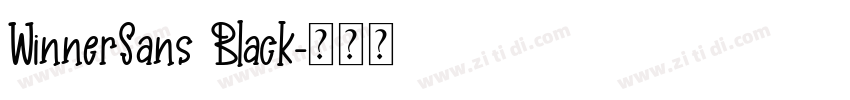 WinnerSans Black字体转换